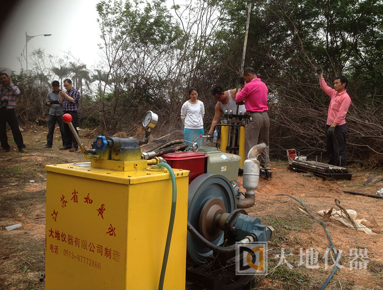 分体式静力触探仪施工现场